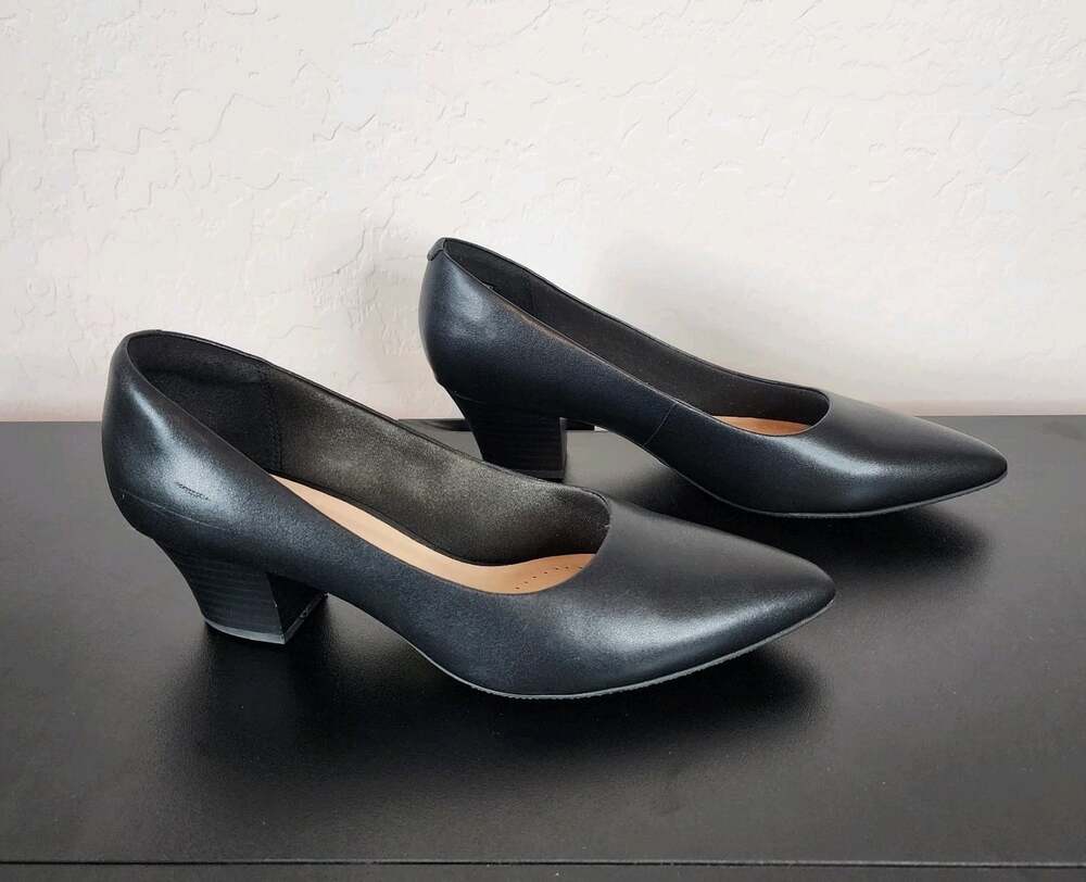 Clarks Women's Collection Ellanie Hope Pumps Black Size 10W